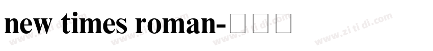 new times roman字体转换